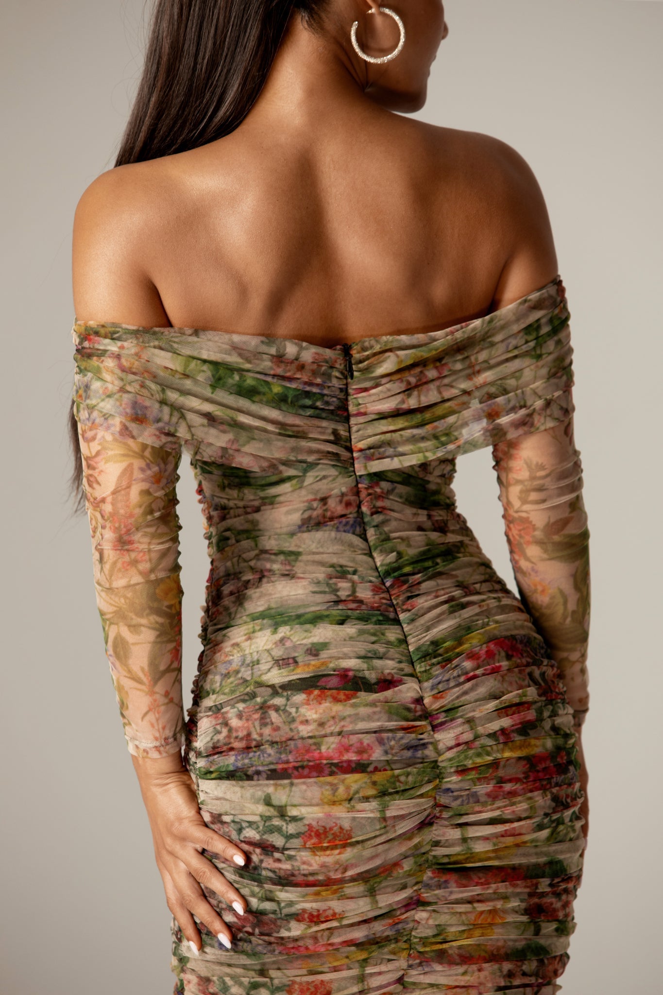 Hayley Off Shoulder Midi Dress