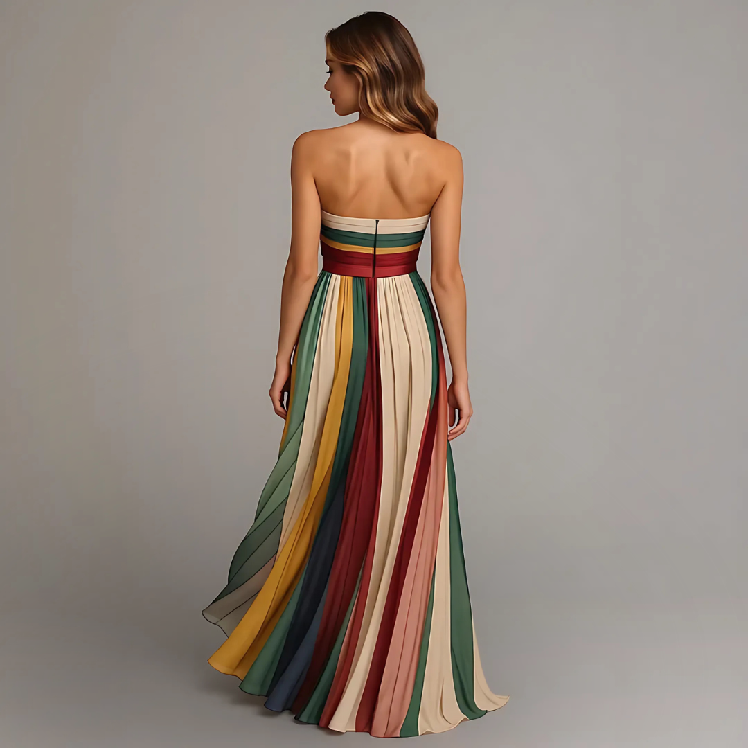 Fiorella™ | Sleeveless Colourful Dress
