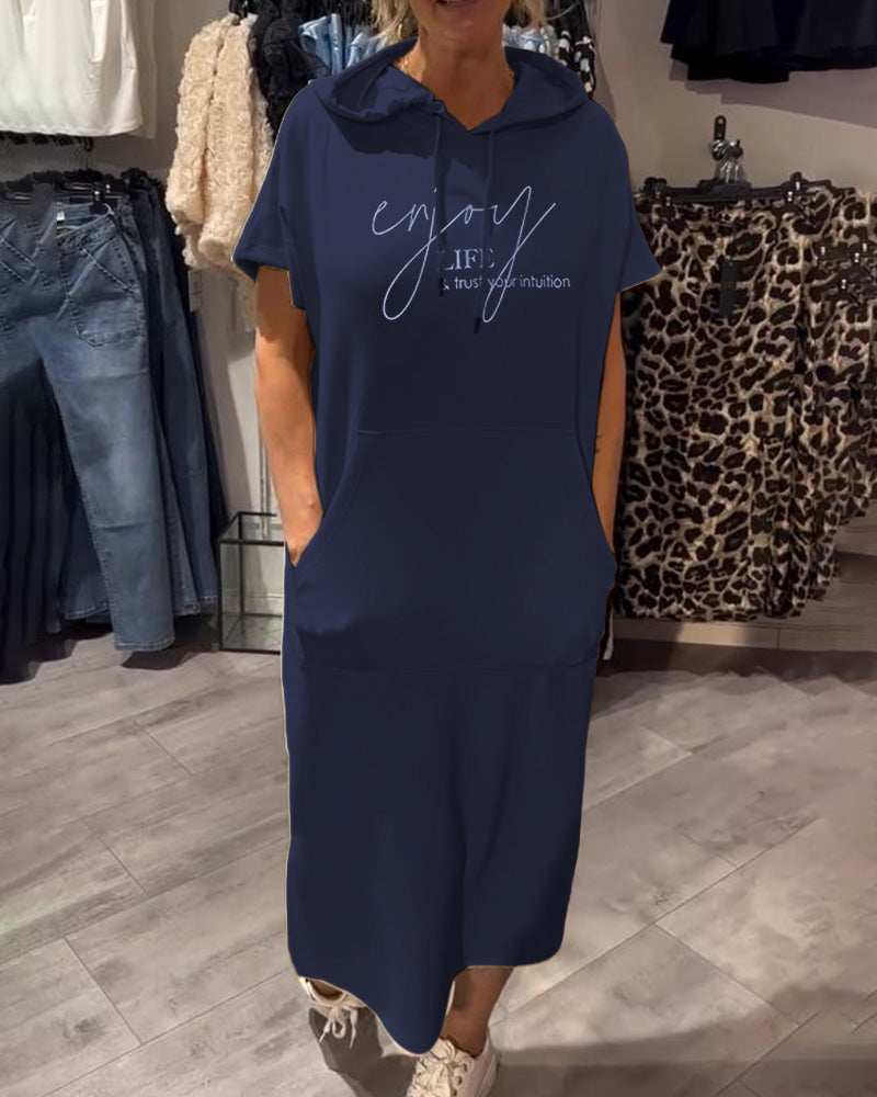 Ebba™ | Casual dress with hood and feminine fit