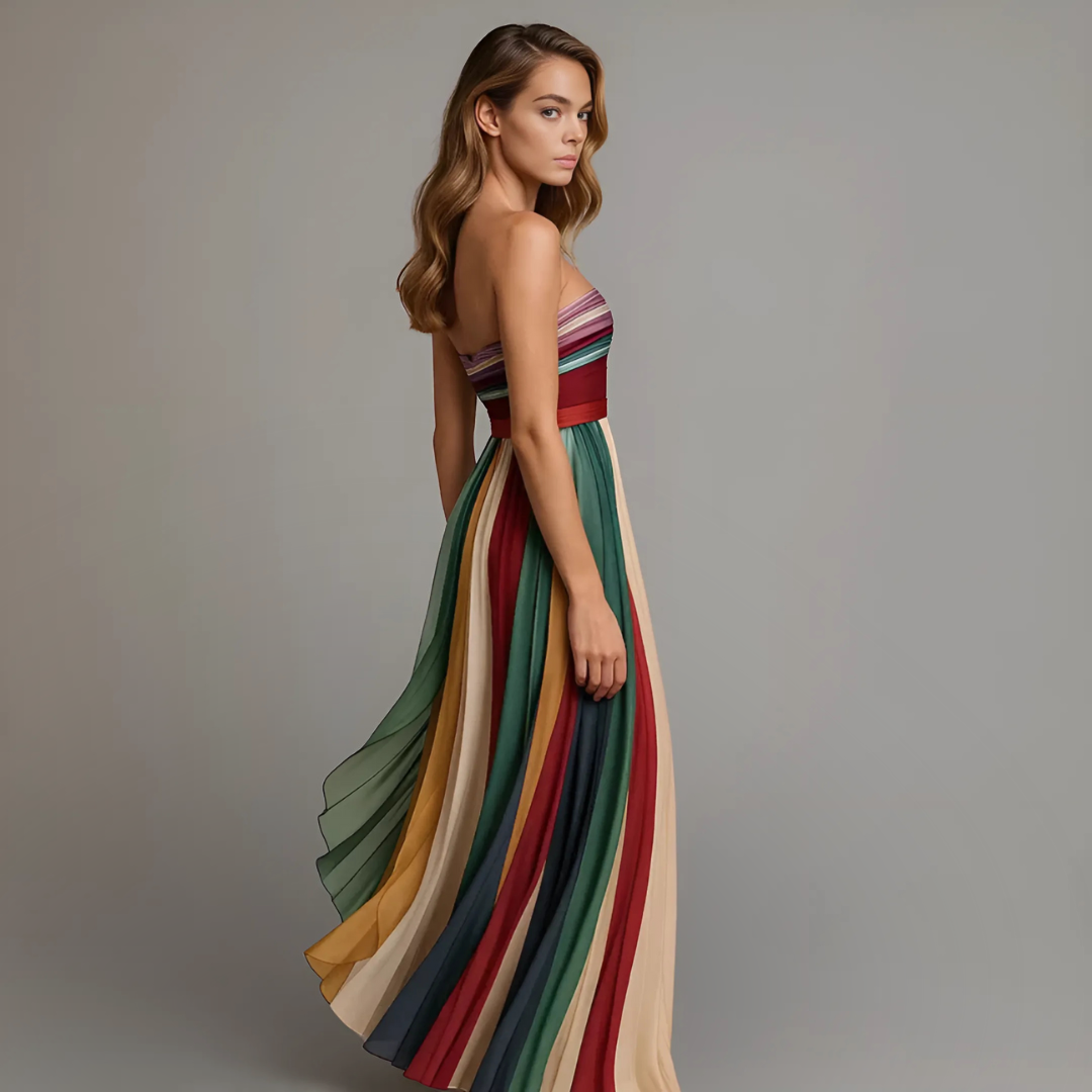 Fiorella™ | Sleeveless Colourful Dress