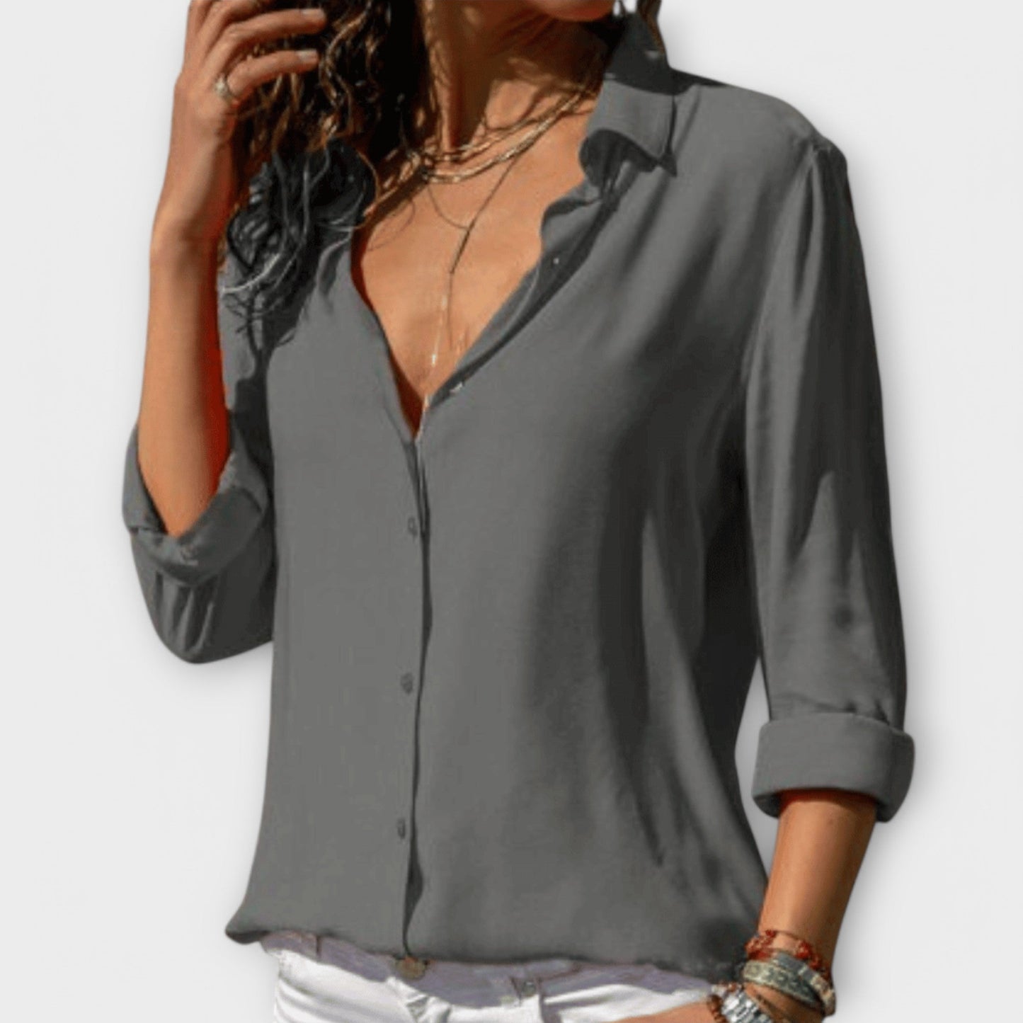 Lianelle – Classic Button-Up Blouse