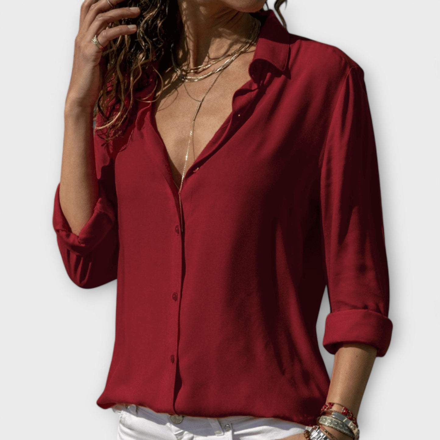 Lianelle – Classic Button-Up Blouse