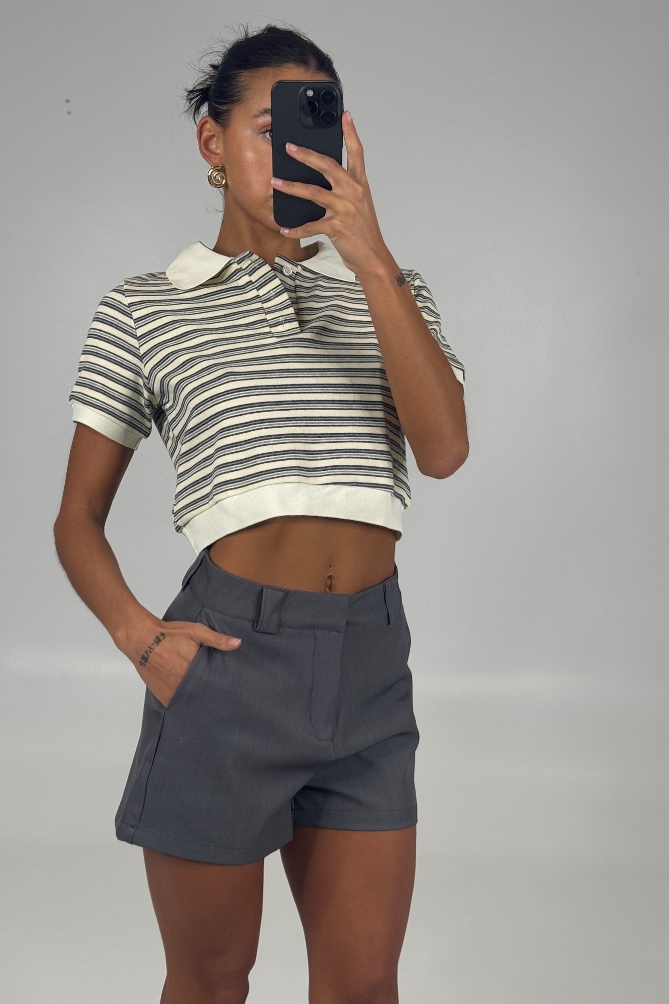 Sofia Rugby Tee Beige