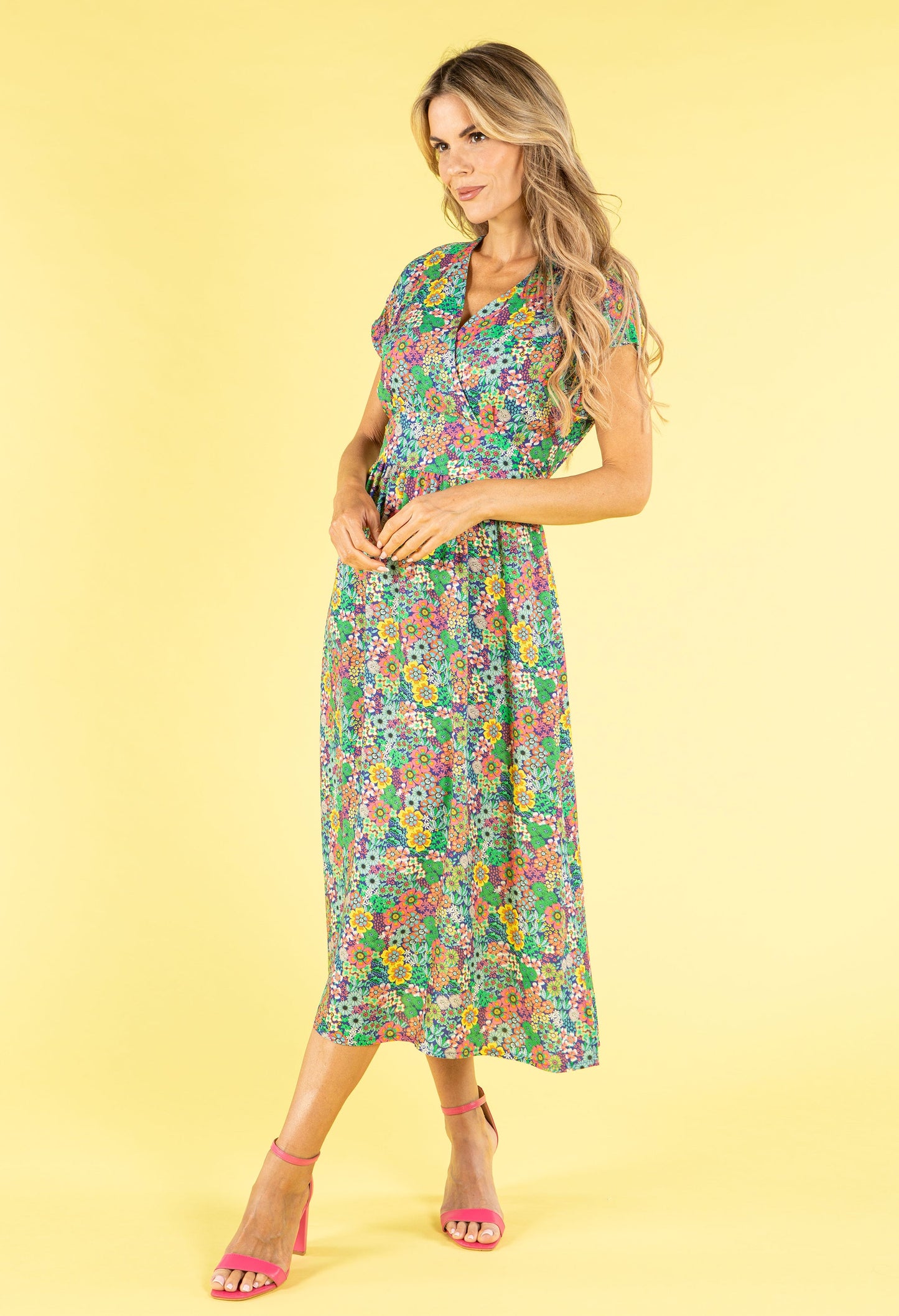 In Bloom Wrap Bodice Dress