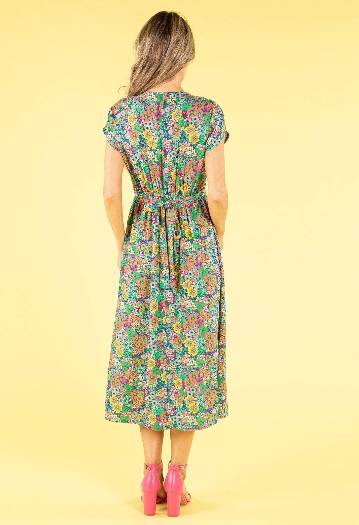 In Bloom Wrap Bodice Dress