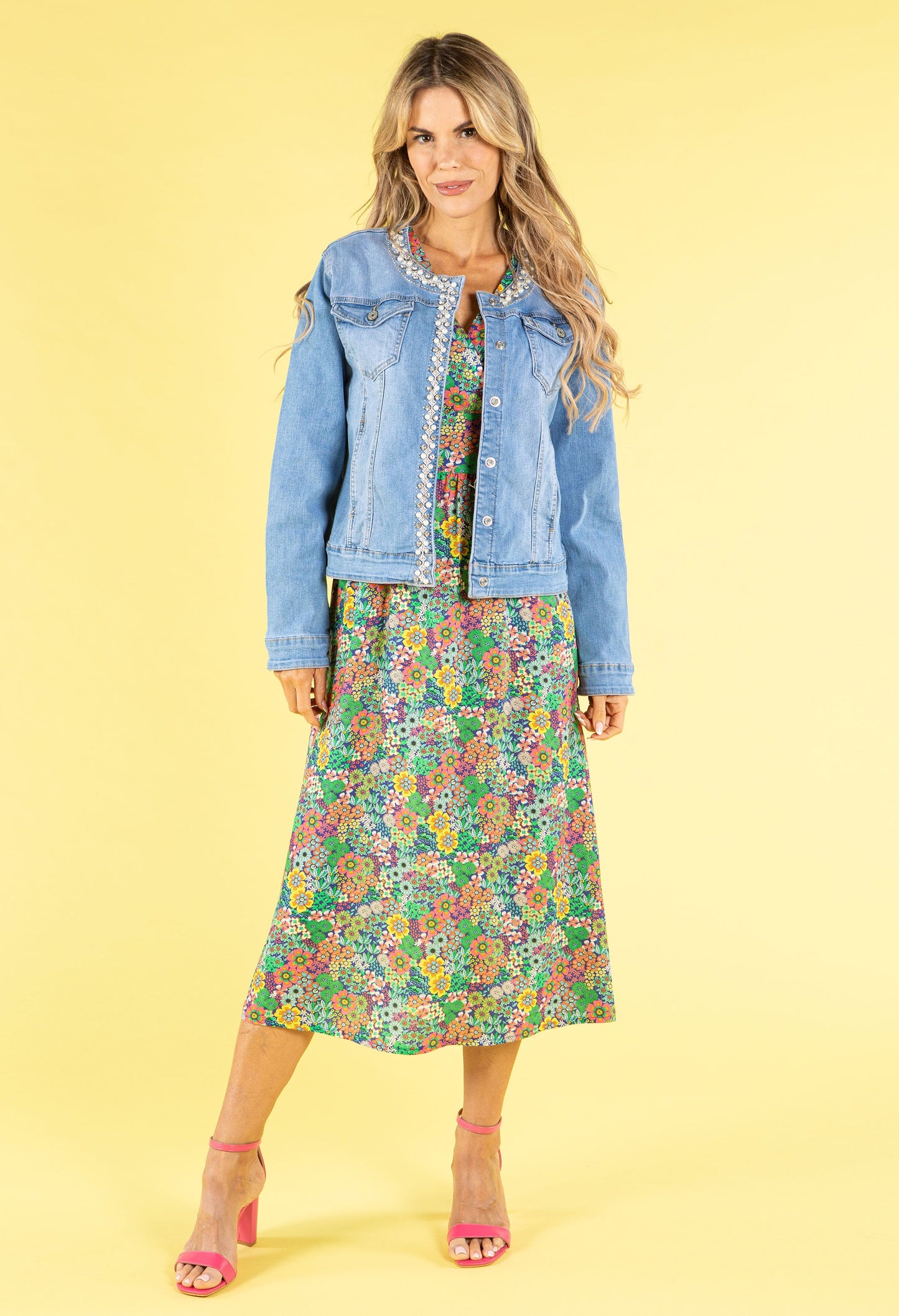 In Bloom Wrap Bodice Dress