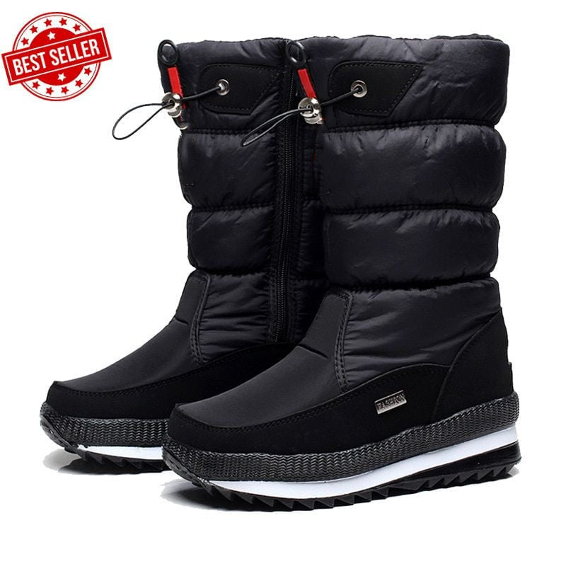 Premium Waterproof Faux Fur Non-Slip Snowshoes