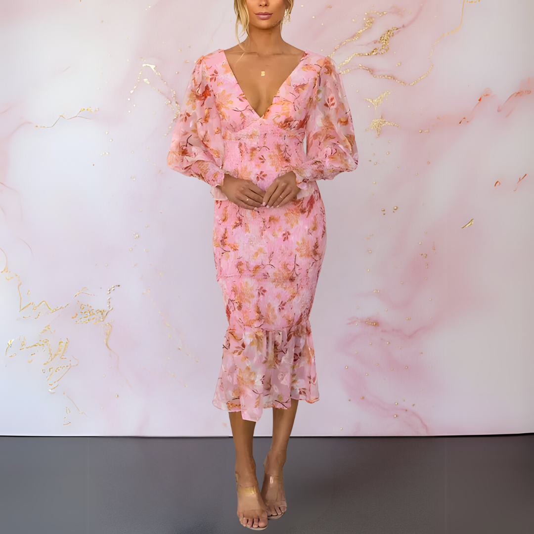 Ella™ | Elegant Floral Dress
