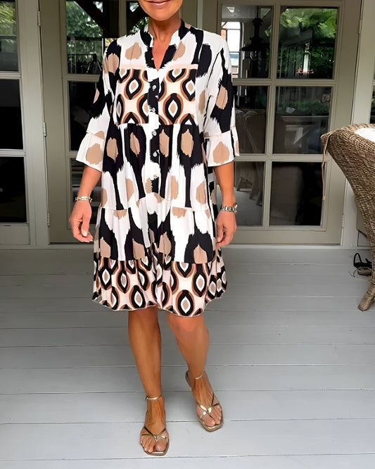 Natalia™ | Printed Midi Dress