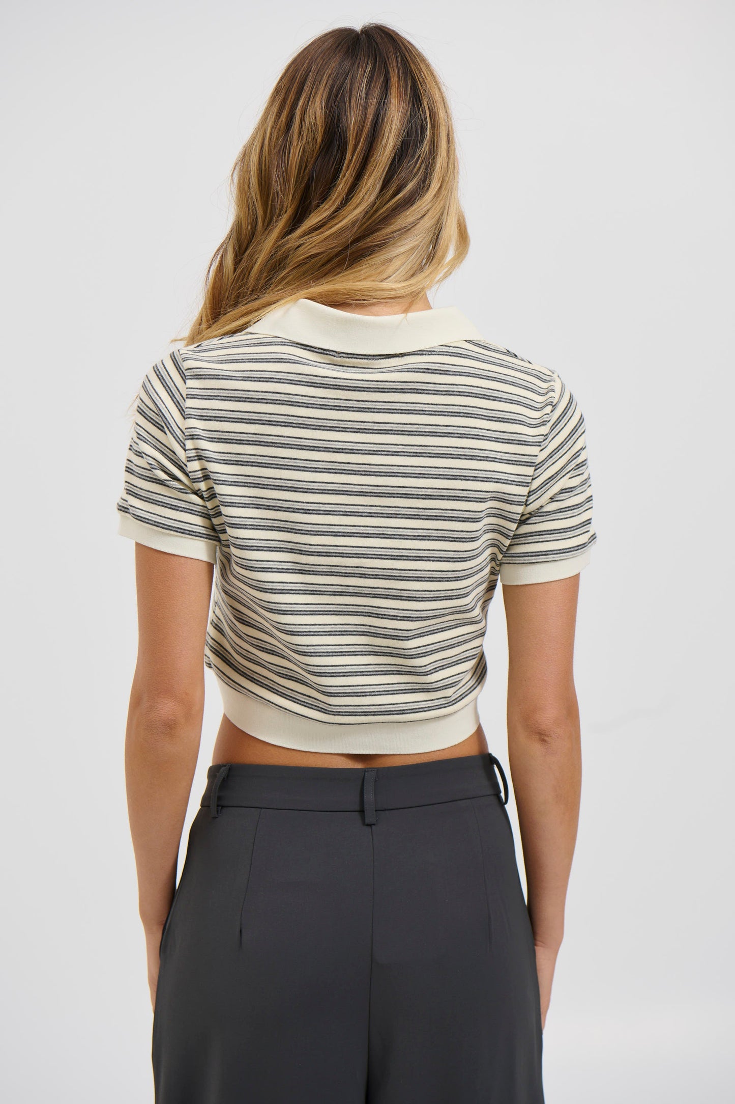 Sofia Rugby Tee Beige