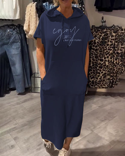 Ebba™ | Casual dress with hood and feminine fit