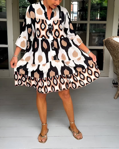 Natalia™ | Printed Midi Dress