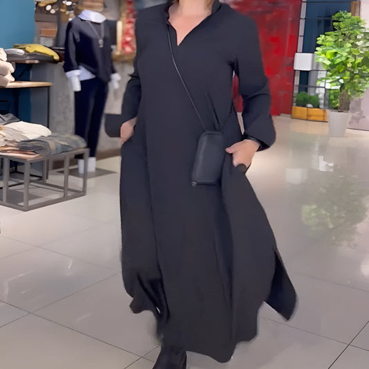 Laluna® | Loose Long Dress with Side Slit